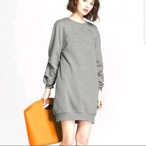 NWT Hunter for Target Gray Sweatshirt Dress sz L